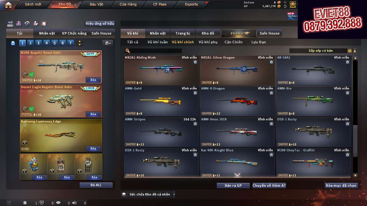 shop acc cf uy tin gia re